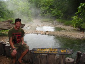 Dale at the Tha Pai Hot Springs
