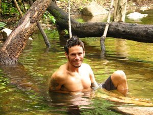 Dale in the  Tha Pai Hot Springs