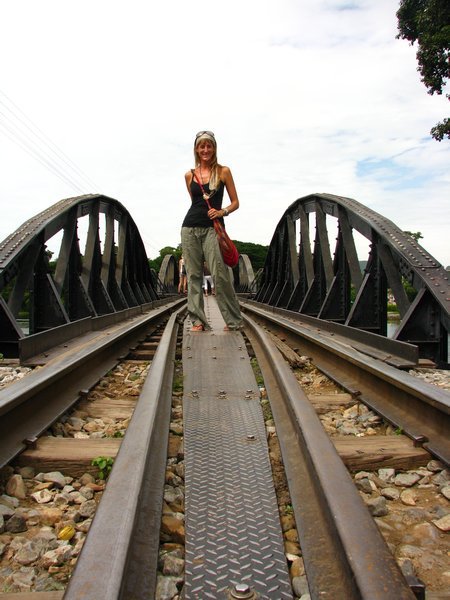 Sophie on The Bridge over the River Kwai