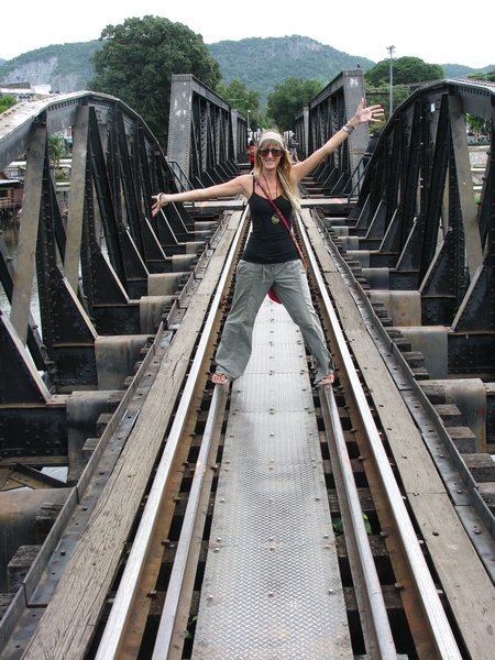 Sophie on The Bridge over the River Kwai