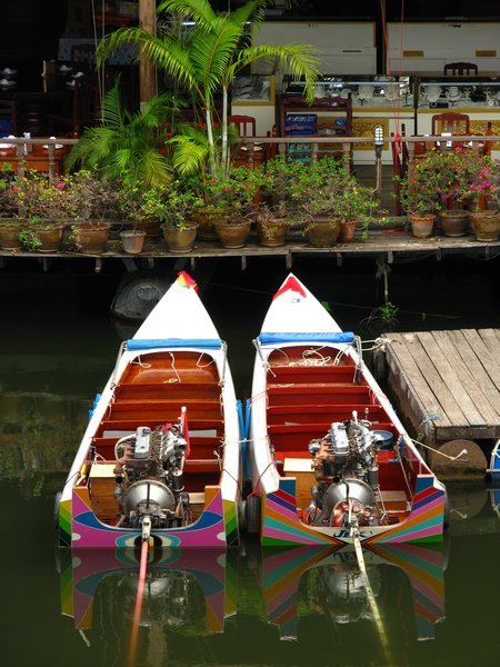 Boats by The Bridge over the River Kwai