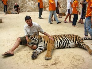 Dale with the tiger