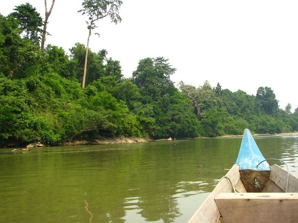 Boat to the Orang Asli Settlement