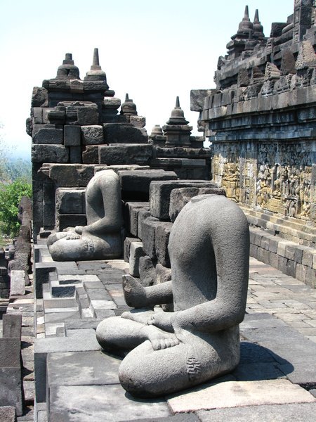 Headless Borobudur Buddhas