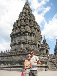 Sofe and Dale at Prambanan