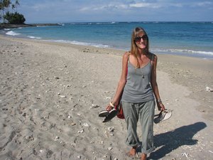 Sophie on Senggigi beach