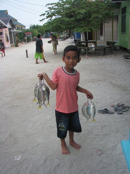 A boy and his catch