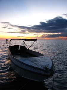 Boat & Sunset