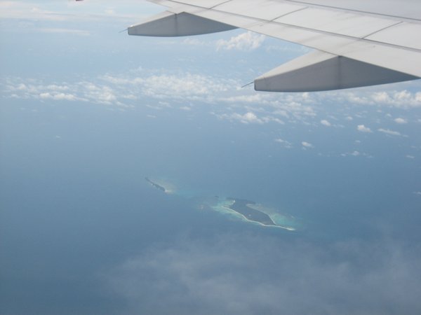 view from the plane on the way to Manila