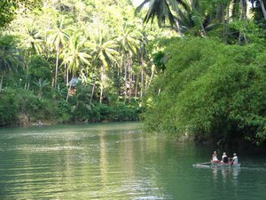 Going up the Loboc River
