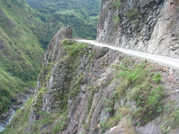 Road from Bontoc to Tinglayan