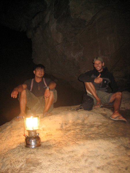 Chris & Dale in the cave