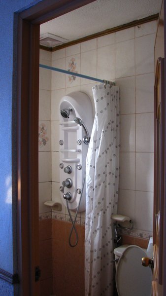 Super shower in our room!