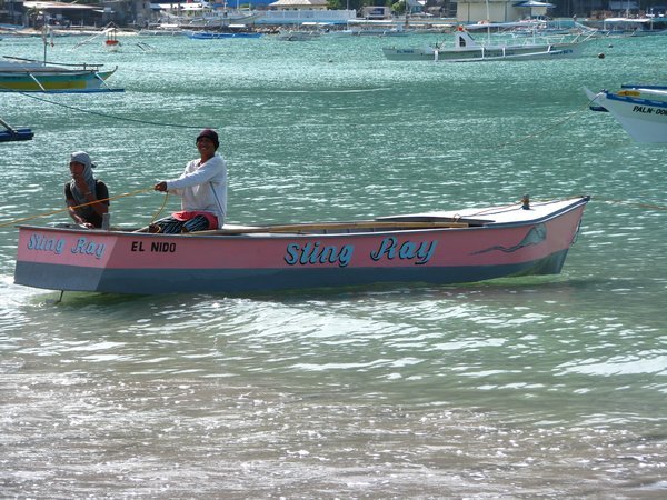 Locals on their boat