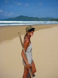 Sophie on Bucana beach