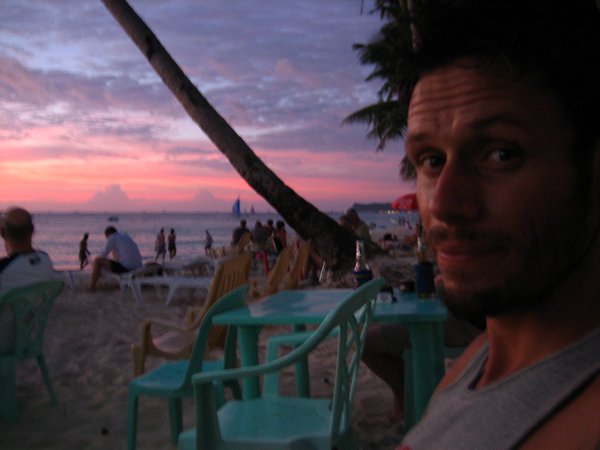 Dale & another sunset on White beach