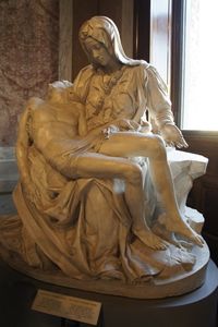 Michelangelo's first sculpture