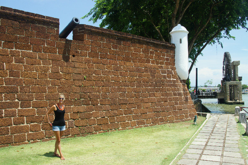 Sophie by the fort