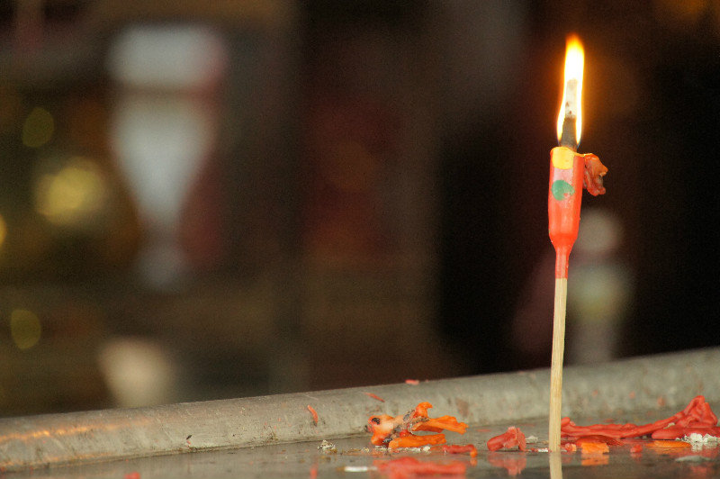 Candles in the Cheng Hoon Teng Temple