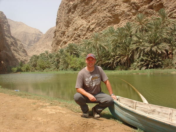 Beside the Wadi Shab Oasis
