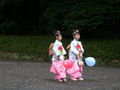 Japanese girls going to the Meiji Shrine