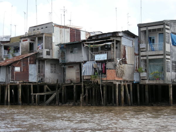 Houses on the Mekong Delta