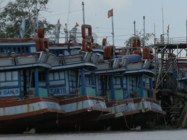 Big Boats in the Mekong Delta