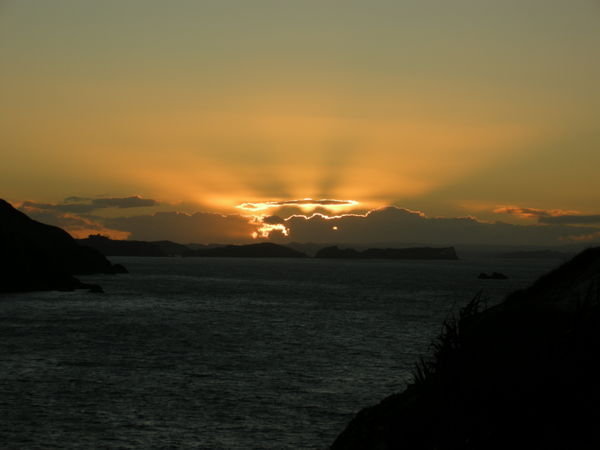 Sunset over the Bay of Islands