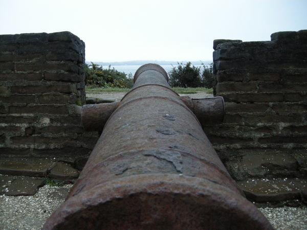 Cannons, still in place in case the Spanish are passing...