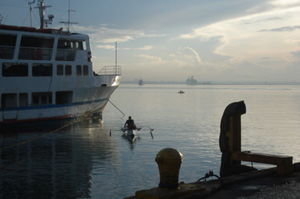 Waiting for the ferry to leave Cebu City