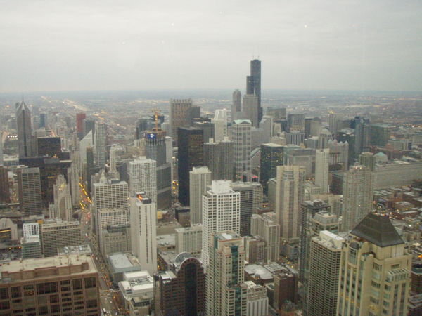 Chicago skyline from the Hancock Tower