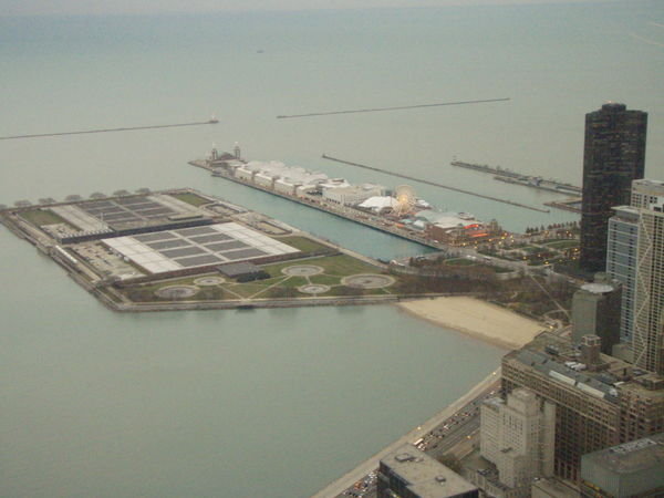 Navy Pier from the Hancock Tower