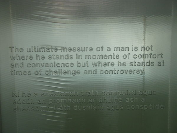 Part of the Luther King Jr memorial