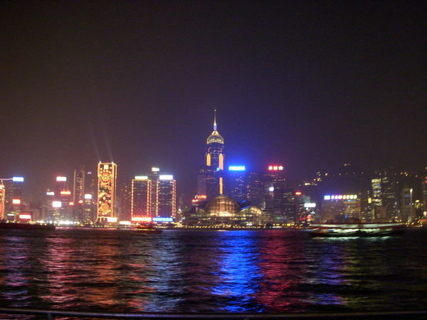 Hong Kong Island At Night