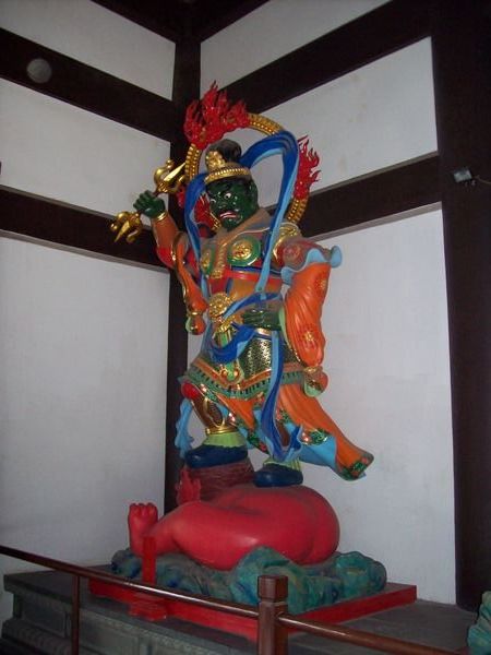 Colourful Statue In Qixia Temple 