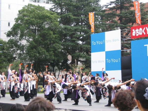 The Yosakoi dancers
