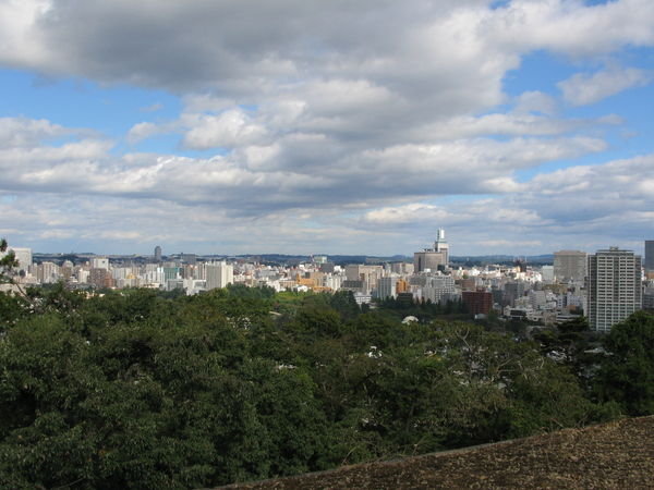 The view from Sendai-jo