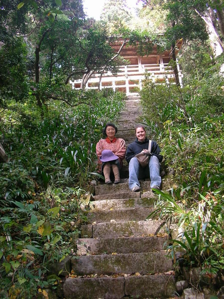 Me and Mrs. Chiba at the old shrine