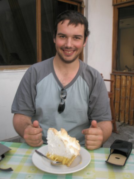 Thumbs up for the lemon pie