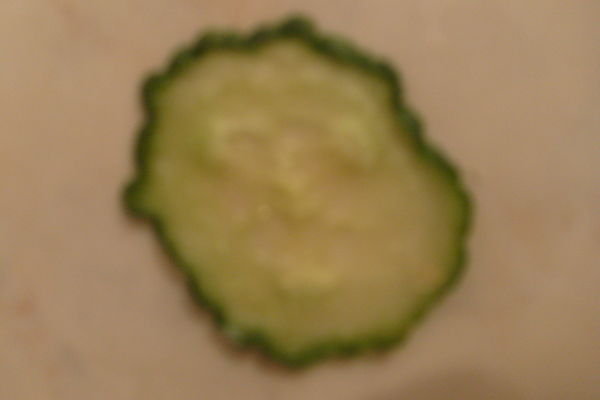 komkommer met gezicht