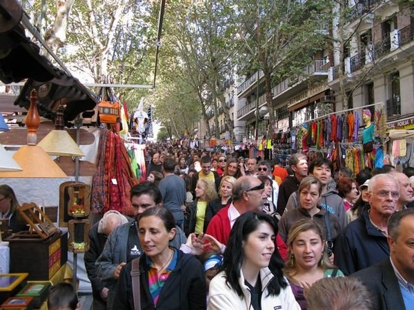 The Crowds at the Flea Market on Sunday