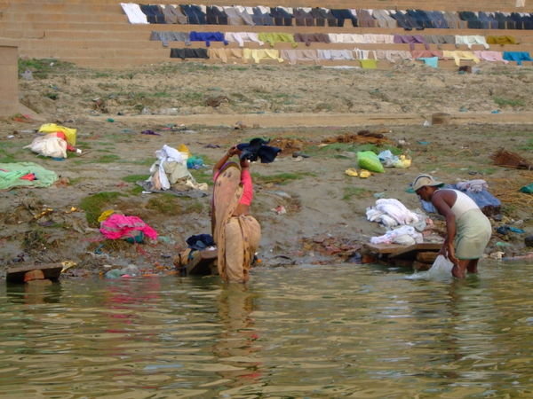 Laundry on the Ganges River