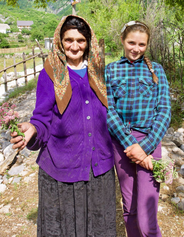 Stella, our guide in Theth, and her grandmother