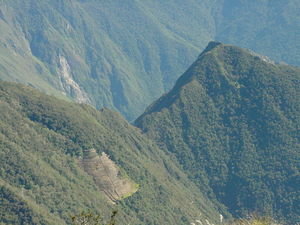 The backside of Machu Picchu