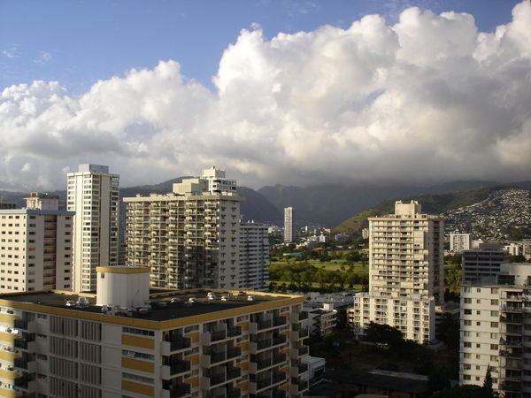 Looking over Honolulu