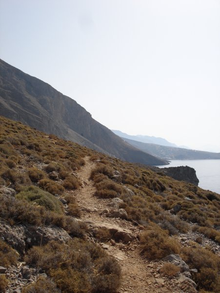 On the trail outside Loutro