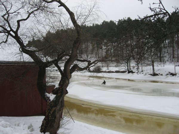 Ice fishing in Porvoo