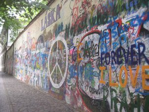 John Lennon tribute wall