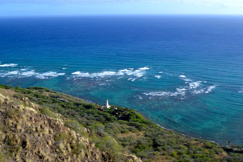 Lighthouse below Diamond Head