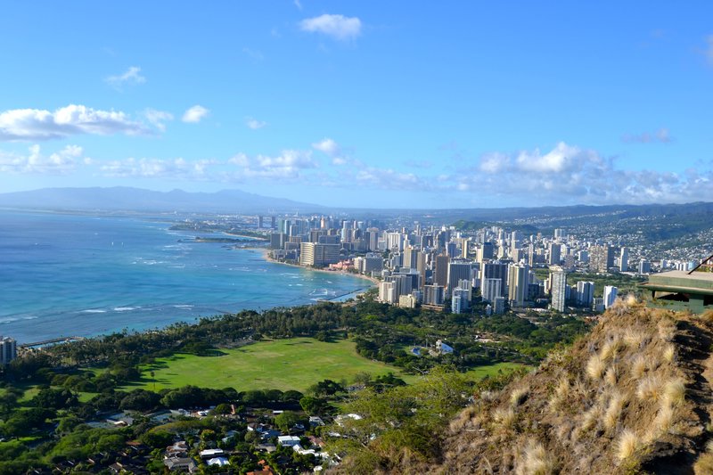 View of Waikiki from Diamond Head